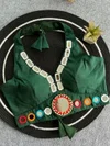 Tew Pure Roman Silk Cotton Real Mirror Work Navratri Blouses